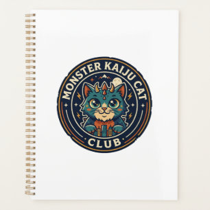 Agenda Camiseta gráfica de arte de gato monstruo Kaiju - 