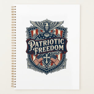 Agenda Camiseta gráfica vectorial de fe patriótica y libe