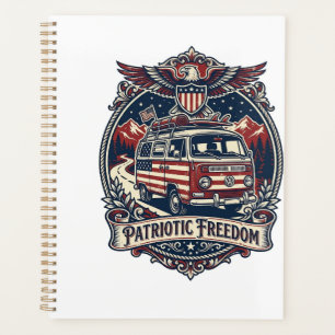 Agenda Camiseta gráfica vectorial de vida en furgoneta pa