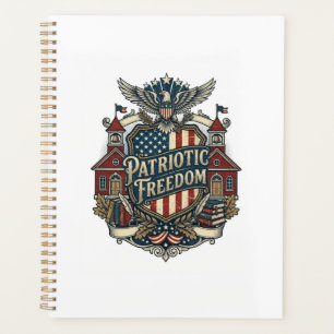 Agenda Camiseta gráfica vectorial patriótica de vuelta a