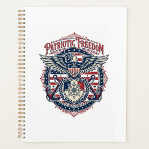 Agenda Camiseta gráfica vectorial prep de la costa patrió