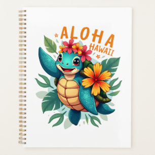 Agenda Camiseta hawaiana Aloha Hawái Tortuga de mar Chica