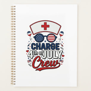 Agenda Camiseta Médica Patriótica Tripulación de Enfermer