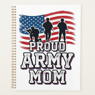 Agenda Camiseta militar patriótica vintage orgullosa mamá