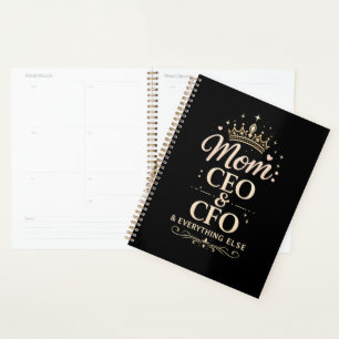 Agenda Camiseta Mom CEO & CFO – Regalo divertido del Día 