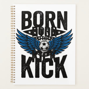 Agenda Camiseta Nacida Para Patear Alas De Fútbol Vintage