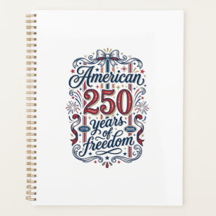 Agenda Camiseta Patriótica 250 Años de Libertad Americana
