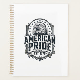 Agenda Camiseta Patriótica Águila Orgullo Americano Vinta