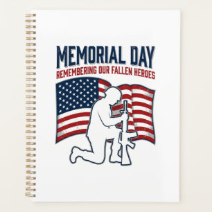 Agenda Camiseta Patriótica del Soldado Héroes Caídos Día