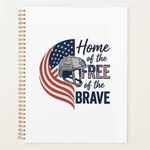 Agenda Camiseta Patriótica Hogar de los Libres Casco Vali