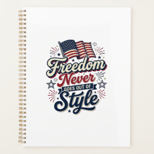 Agenda Camiseta Patriótica Libertad Nunca Pasa De Moda De