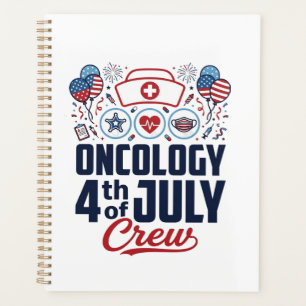 Agenda Camiseta Patriótica Médica de Tripulación de Oncol