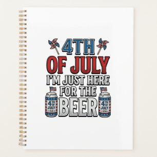 Agenda Camiseta Patriótica Vintage de Cerveza del 4 de Ju