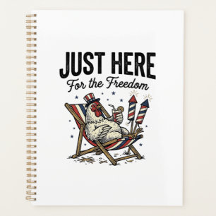 Agenda Camiseta Patriótica Vintage de Gallo de la Liberta