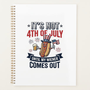 Agenda Camiseta Patriótica Vintage de Hot Dog Divertida d