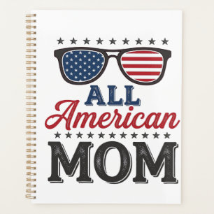 Agenda Camiseta Patriótica Vintage Madre Todo Americana_1