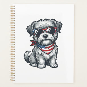 Agenda Camiseta sin mangas con grabado vintage de perro s