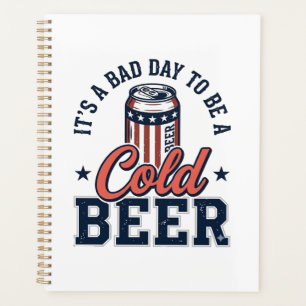 Agenda Camiseta vector vintage de cerveza fría patriótica