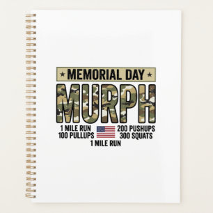 Agenda Camiseta vector vintage de entrenamiento Murph del