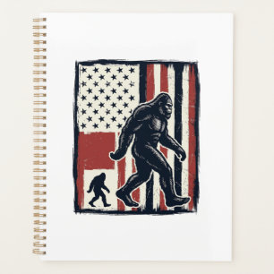 Agenda Camiseta Vectorial de Bandera de Criatura del Bosq