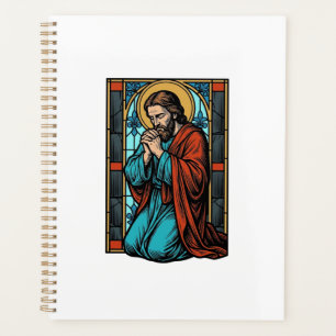 Agenda Camiseta Vectorial de Figura Religiosa Rezando Vin