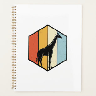 Agenda Camiseta Vectorial de Safari Geométrico de Jirafa