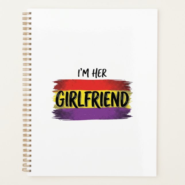 Agenda Camiseta Vectorial Orgullo Arcoíris Soy Su Novia (Anverso)
