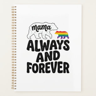 Agenda Camiseta Vintage Arcoíris Mamá Osa Siempre Y Por S