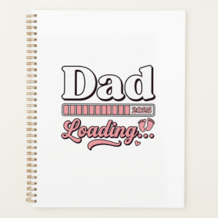 Agenda Camiseta Vintage de Anuncio de Bebé 2025 Papá Carg