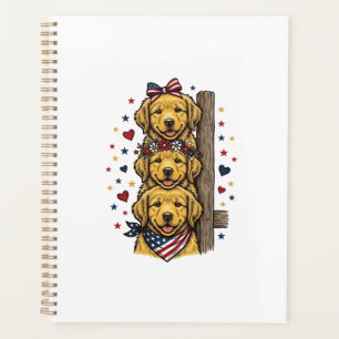 Agenda Camiseta Vintage de Cachorros Golden Retriever Pat