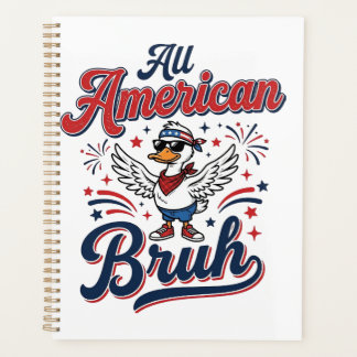 Agenda Camiseta vintage de pato patriótico All American B