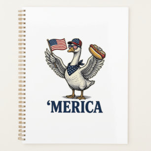 Agenda Camiseta Vintage de Perro Caliente 'Merica Patriót