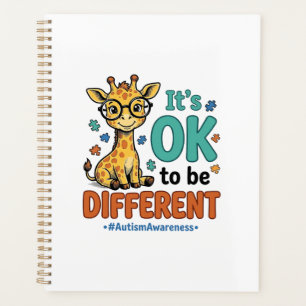 Agenda Camiseta Vintage Jirafa Diferente Conciencia Autis
