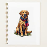 Agenda Camiseta Vintage Patriótica de Caza del Retriever<br><div class="desc">Camiseta Vintage Patriótica de Caza del Retriever Dorado 4</div>