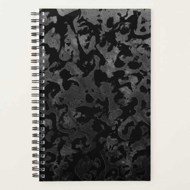 Agenda Camo moderno - negro y gris oscuro - camuflaje (Anverso)