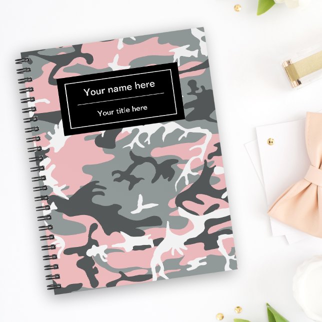 Agenda Camo rosa y gris, Camuflaje, Militar, Ejército (Subido por el creador)
