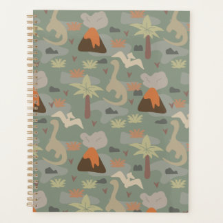 Agenda Camouflage Dinosaur and Volcanoes