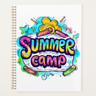 Agenda Campamento de verano colorido
