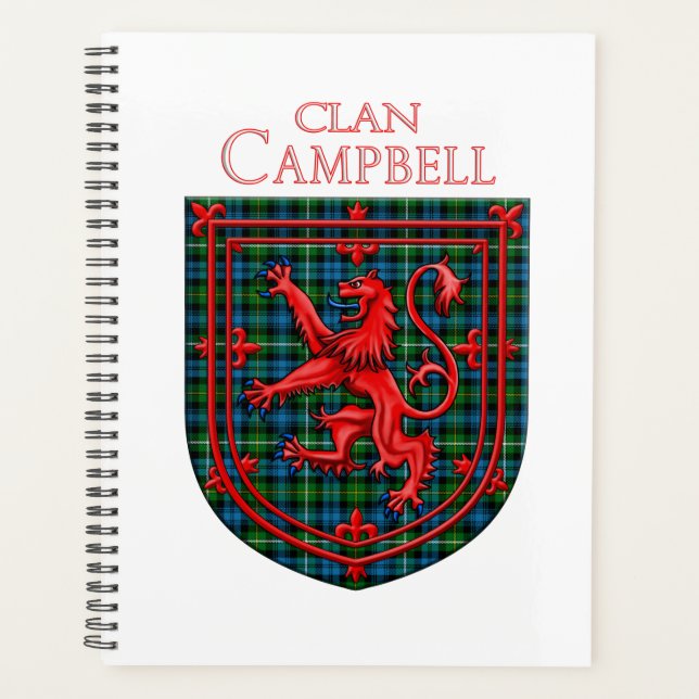 Agenda Campbell de la Placa Argyll Tartan Scottish (Anverso)