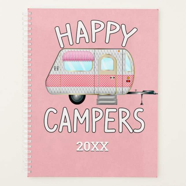 Agenda Camper rosa de época, campanos felices (Anverso)