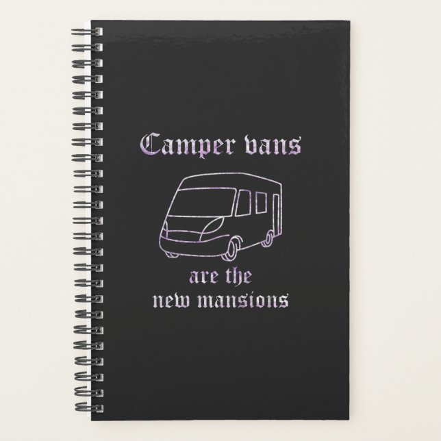Agenda Camper Vans Nuevas Mansiones Purple Irid. Pequeña (Anverso)