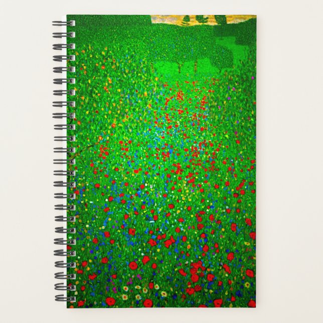 Agenda Campo de amapolas de Gustav Klimt (Anverso)