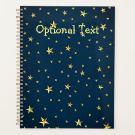 Agenda Campo de estrellas en profundo cielo azul de media