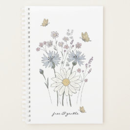 Agenda Campo vibrante de flores silvestres