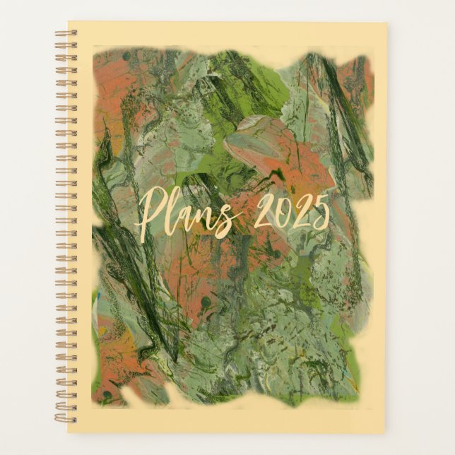 Agenda Camuflaje contemporáneo de Planner 2025 (Anverso)