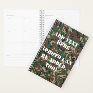 Agenda Camuflaje Militar del Bosque de Woodland