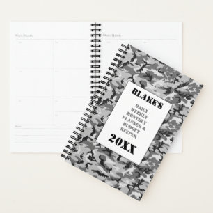 Agenda Camuflaje Urbano de Bosque Presupuesto Diario