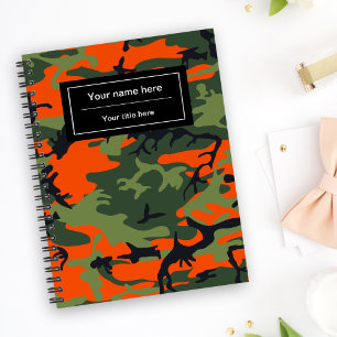 Agenda Camuflaje verde y naranja, Camuflaje, Militar, Ejé