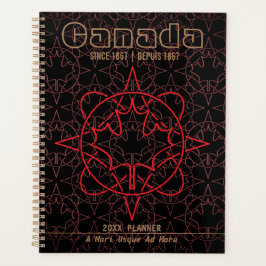 Agenda Canadá Desde 1867 Planner de 8,5" x 11"
