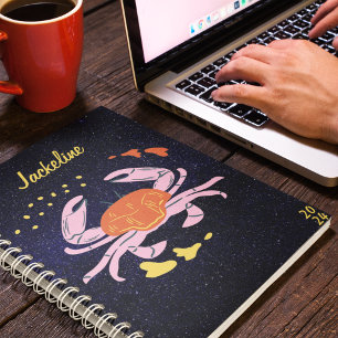 Agenda Cáncer Zodiac l Calendario Galaxy moderno